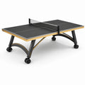 Table de ping-pong pliante en MDF et acier noir