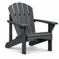Chaise Adirondack en bois composite anthracite