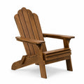 Fauteuil Adirondack en bois d'acacia marron pour extérieur